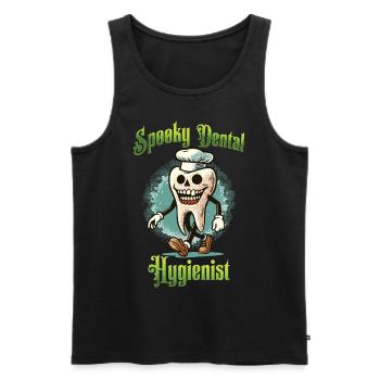 Gruselige Zahnpflege Schlechte Zähne Spaß - Männer Premium Bio Tank Top - Schwarz - Vorne - AI Model Male 178 light (178cm)