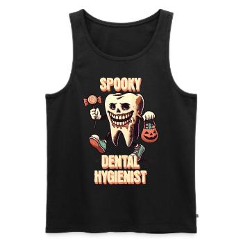 Gruselige Zahnärztliche Halloween Abenteuer - Männer Premium Bio Tank Top - Schwarz - Vorne - AI Model Male 178 light (178cm)