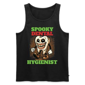 Spooky Dental Hygienist Halloween Abenteuer - Männer Premium Bio Tank Top - Schwarz - Vorne - AI Model Male 178 light (178cm)