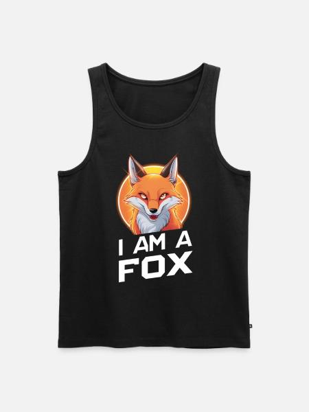 I am a fox - Men's Premium Organic Tank Top - black