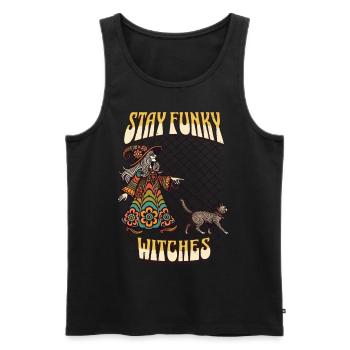 Witches Lover Design Halloween Costume - Men's Premium Organic Tank Top - black - Front - Michal (187cm)