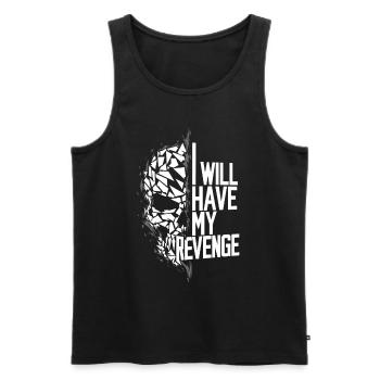 Skull I will have my revenge - Men's Premium Organic Tank Top - black - Front - AI Model Male 178 light (178cm)