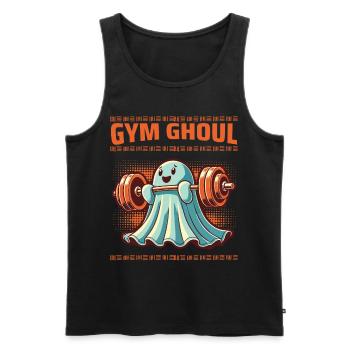 Gym Ghoul Drôle Fitness Art - Débardeur bio Premium Homme - noir - Devant - Michal (187cm)
