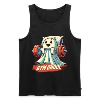 Gym Ghoul for fitness enthusiasts - Men's Premium Organic Tank Top - black - Front - Michal (187cm)