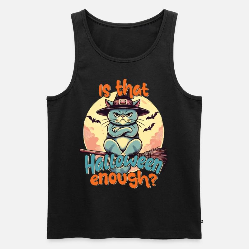 Ist Das Halloween Genug? Katzenspaß - Männer Premium Bio Tank Top - Schwarz
