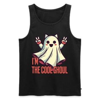 I'm The Cool Ghost Halloween Fun - Men's Premium Organic Tank Top - black - Front - Michal (187cm)