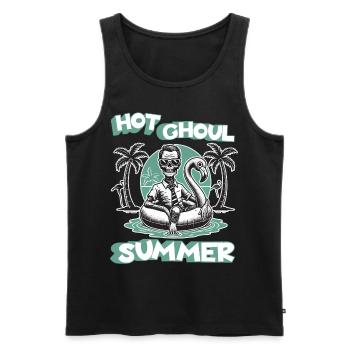 Heiße Ghoul Sommer Vibes Für Dich - Männer Premium Bio Tank Top - Schwarz - Vorne - Michal (187cm)