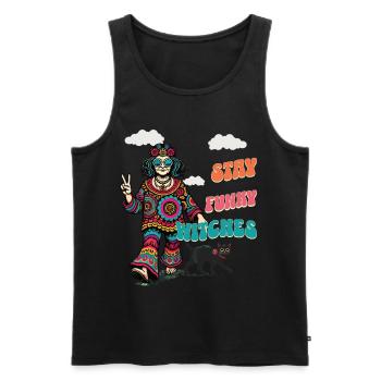 Halloween Kostüm Hexenliebhaber Design - Männer Premium Bio Tank Top - Schwarz - Vorne - Michal (187cm)