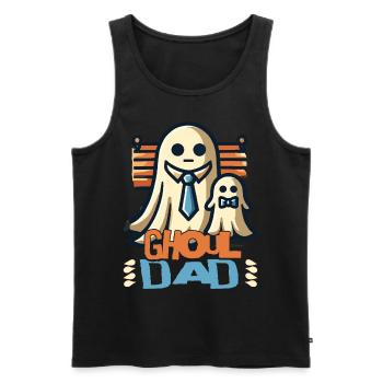 Ghoul Dad Geisterspaß für Väter - Männer Premium Bio Tank Top - Schwarz - Vorne - Michal (187cm)