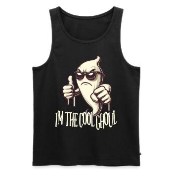 I'm The Cool Ghost Halloween Fun - Men's Premium Organic Tank Top - black - Front - Michal (187cm)