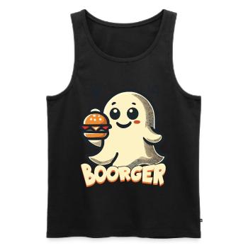 luGespenst Boorger for Hamburg fans - Men's Premium Organic Tank Top - black - Front - Michal (187cm)