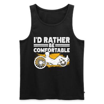 Recumbent Trike Liegetrike Liegedreirad - Männer Premium Bio Tank Top - Schwarz - Vorne - Michal (187cm)