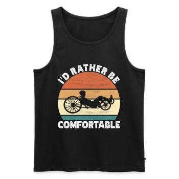 Recumbent Trike Liegetrike Liegedreirad - Männer Premium Bio Tank Top - Schwarz - Vorne - Michal (187cm)