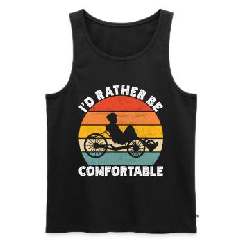 Recumbent Trike Liegetrike Liegedreirad - Männer Premium Bio Tank Top - Schwarz - Vorne - Michal (187cm)
