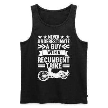 Recumbent Trike Liegetrike Liegedreirad - Männer Premium Bio Tank Top - Schwarz - Vorne - Michal (187cm)