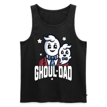 Papa goule pour les fans d’Halloween - Débardeur bio Premium Homme - noir - Devant - Michal (187cm)