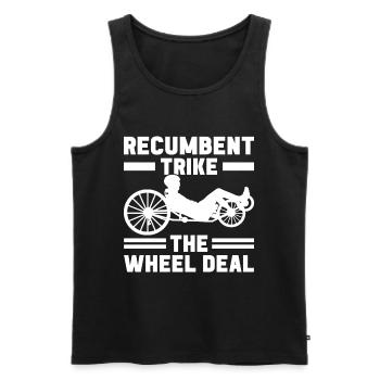 Recumbent Trike Liegetrike Liegedreirad - Männer Premium Bio Tank Top - Schwarz - Vorne - Michal (187cm)