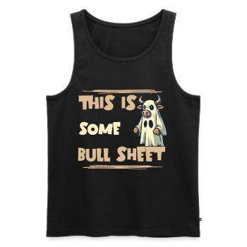 Cow Costume Humor Disguise Halloween - Men's Premium Organic Tank Top - black - Front - Michal (187cm)