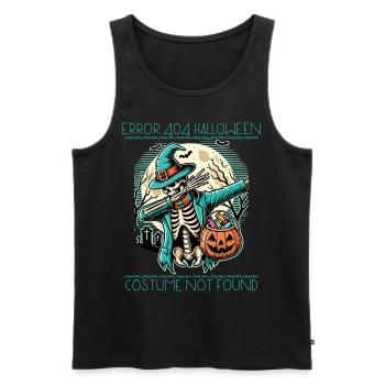 Erreur d’horreur 404 Costume d’Halloween introuvable - Débardeur bio Premium Homme - noir - Devant - Michal (187cm)