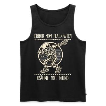 Erreur d’humour 404 Costume d’Halloween introuvable - Débardeur bio Premium Homme - noir - Devant - Michal (187cm)