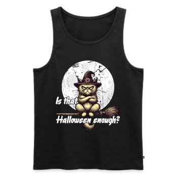 L’Halloween est-il suffisant pour le chat - Débardeur bio Premium Homme - noir - Devant - AI Model Male 178 light (178cm)