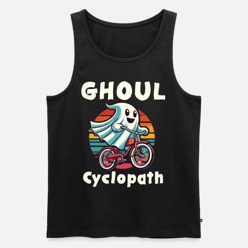 Ghoul Cyclopath Retro Ghost Driver - Débardeur bio Premium Homme - noir