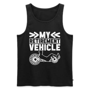 Recumbent Trike Liegetrike Liegedreirad - Männer Premium Bio Tank Top - Schwarz - Vorne - Michal (187cm)