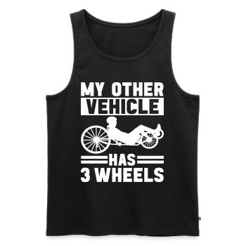 Recumbent Trike Liegetrike Liegedreirad - Männer Premium Bio Tank Top - Schwarz - Vorne - Michal (187cm)