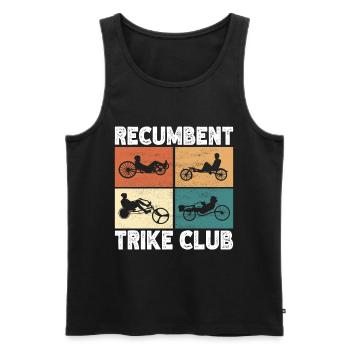 Recumbent Trike Liegetrike Liegedreirad - Männer Premium Bio Tank Top - Schwarz - Vorne - Michal (187cm)