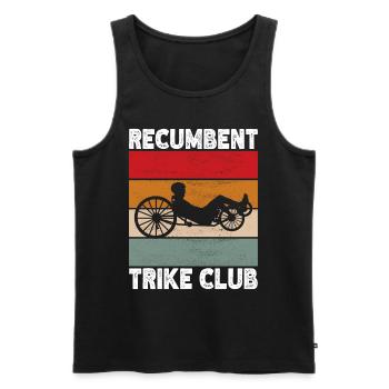 Recumbent Trike Liegetrike Liegedreirad - Männer Premium Bio Tank Top - Schwarz - Vorne - Michal (187cm)