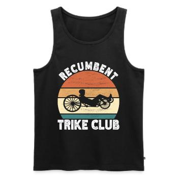 Recumbent Trike Liegetrike Liegedreirad - Männer Premium Bio Tank Top - Schwarz - Vorne - Michal (187cm)