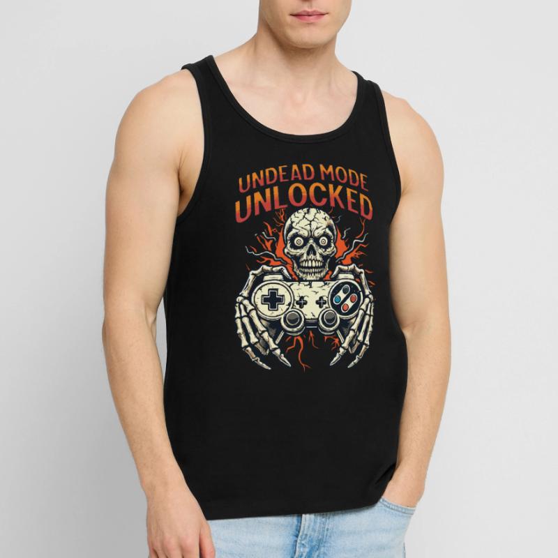 Zombie Gaming Controller Unleashed Undead Men's Premium Organic Tank Top