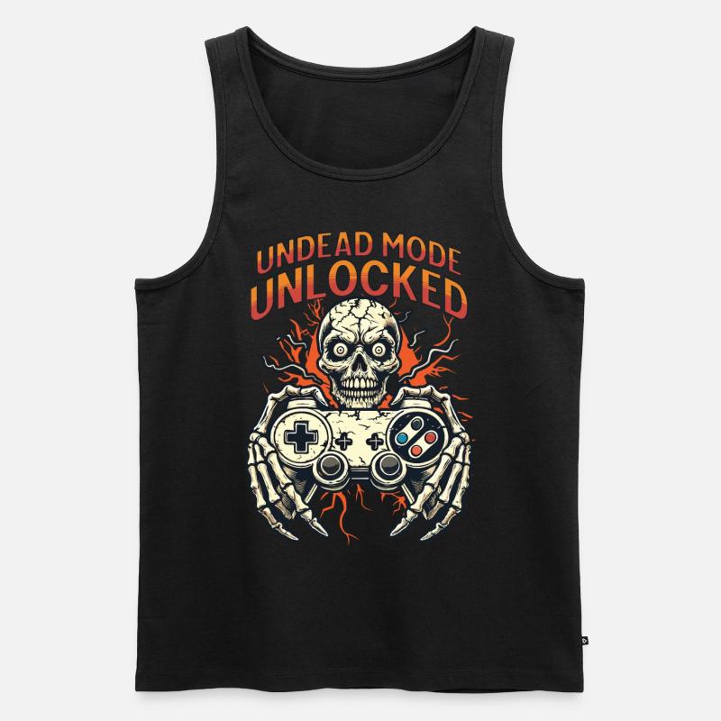 Zombie Gaming Controller Entfesselter Untoter - Männer Premium Bio Tank Top - Schwarz