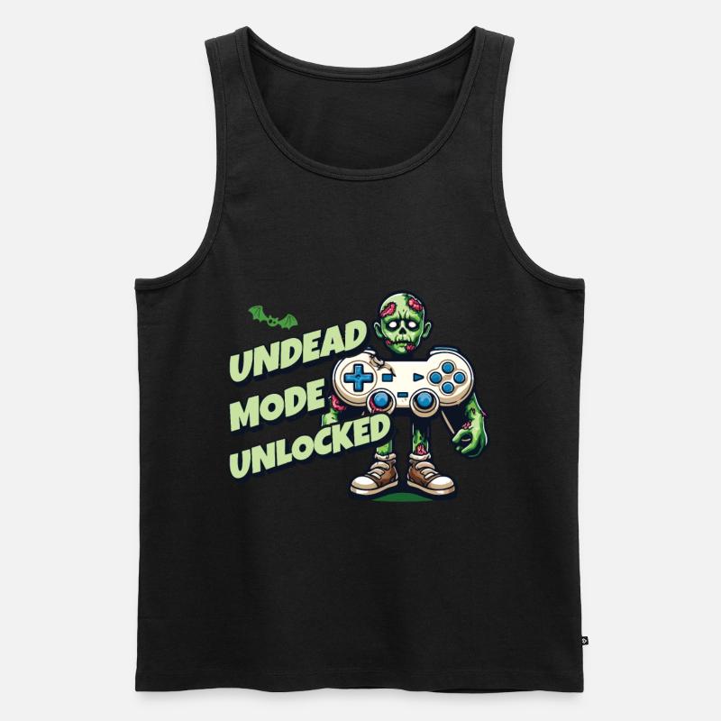 Zombie Gaming Controller: Untoter Modus - Männer Premium Bio Tank Top - Schwarz