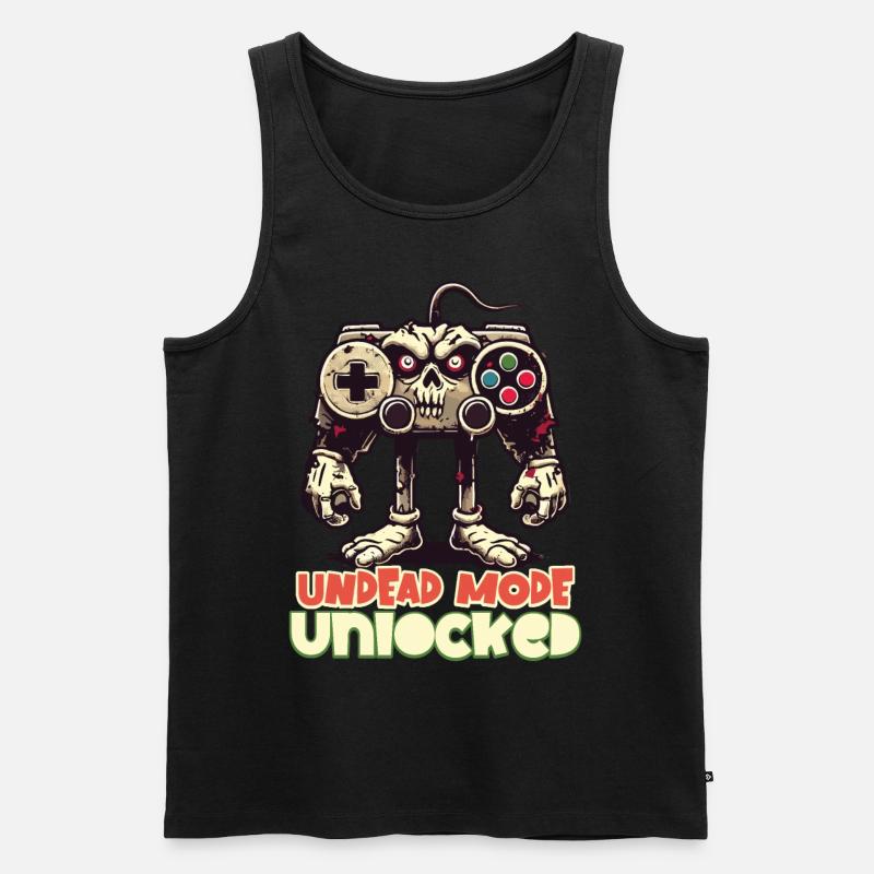 Zombie Gaming Controller: Untoter Modus - Männer Premium Bio Tank Top - Schwarz