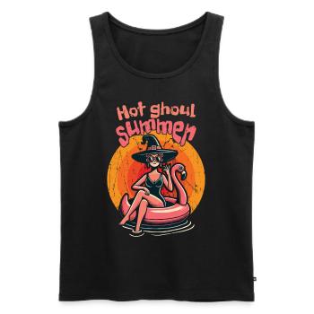 Hot Ghoul Summer Hexenstrand Abenteuer - Männer Premium Bio Tank Top - Schwarz - Vorne - AI Model Male 178 light (178cm)