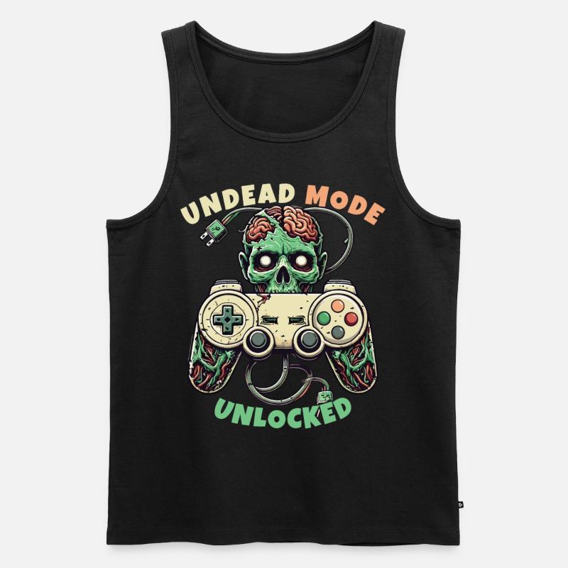 Zombie Gaming Controller: Untoter Modus - Männer Premium Bio Tank Top - Schwarz