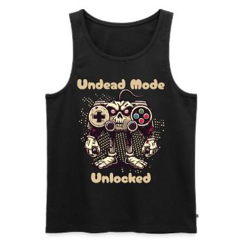 Zombie Gaming Controller Modus Entfesselt - Männer Premium Bio Tank Top - Schwarz - Vorne - Michal (187cm)