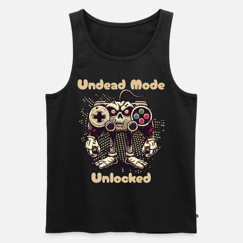 Zombie Gaming Controller Mode Unleashed - Men's Premium Organic Tank Top - black