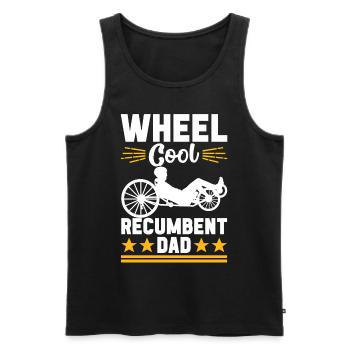 Recumbent Trike Liegetrike Liegedreirad - Männer Premium Bio Tank Top - Schwarz - Vorne - Michal (187cm)