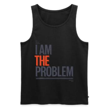 Ich Bin Das Problem Statement - Männer Premium Bio Tank Top - Schwarz - Vorne - Michal (187cm)