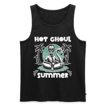 Heißer Ghoul Sommer Strandspaß - Männer Premium Bio Tank Top - Schwarz - Vorne - AI Model Male 178 light (178cm)