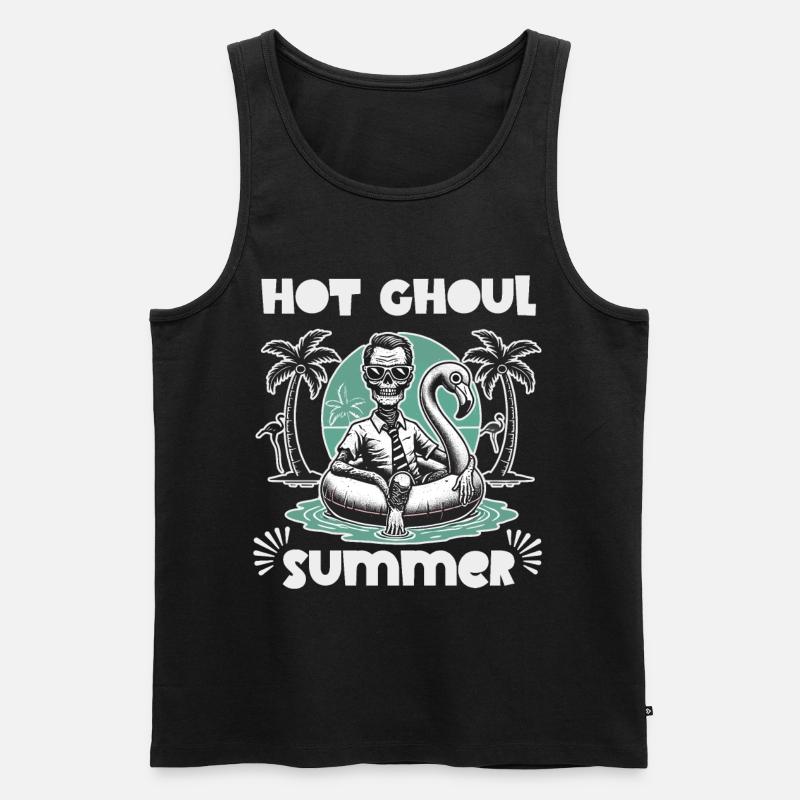 Heißer Ghoul Sommer Strandspaß - Männer Premium Bio Tank Top - Schwarz
