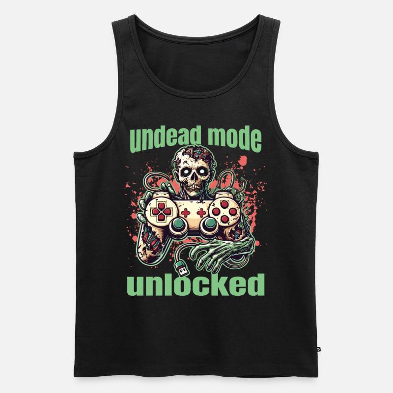 Zombie Gaming Controller: Untoter Modus - Männer Premium Bio Tank Top - Schwarz