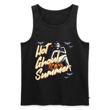 Heiße Ghoul Sommernacht Halloween Spaß - Männer Premium Bio Tank Top - Schwarz - Vorne - Michal (187cm)