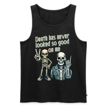 Death has never looked so good on me - Men's Premium Organic Tank Top - black - Front - Michal (187cm)