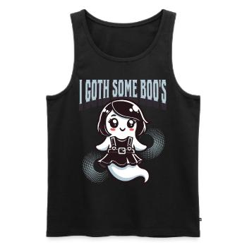 Halloween Gothic Girl I Got Boo’s - Débardeur bio Premium Homme - noir - Devant - Michal (187cm)