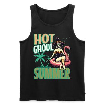 Heißer Ghoul Sommer Hexenflair - Männer Premium Bio Tank Top - Schwarz - Vorne - AI Model Male 178 light (178cm)