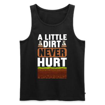 Bodenwissenschaftler Soil Science - Men's Premium Organic Tank Top - black - Front - Michal (187cm)