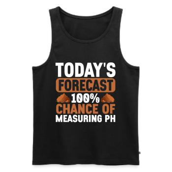 Bodenwissenschaftler Soil Science - Men's Premium Organic Tank Top - black - Front - Michal (187cm)